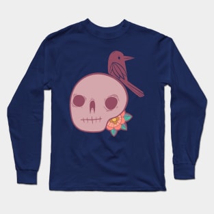 skull and crow Long Sleeve T-Shirt